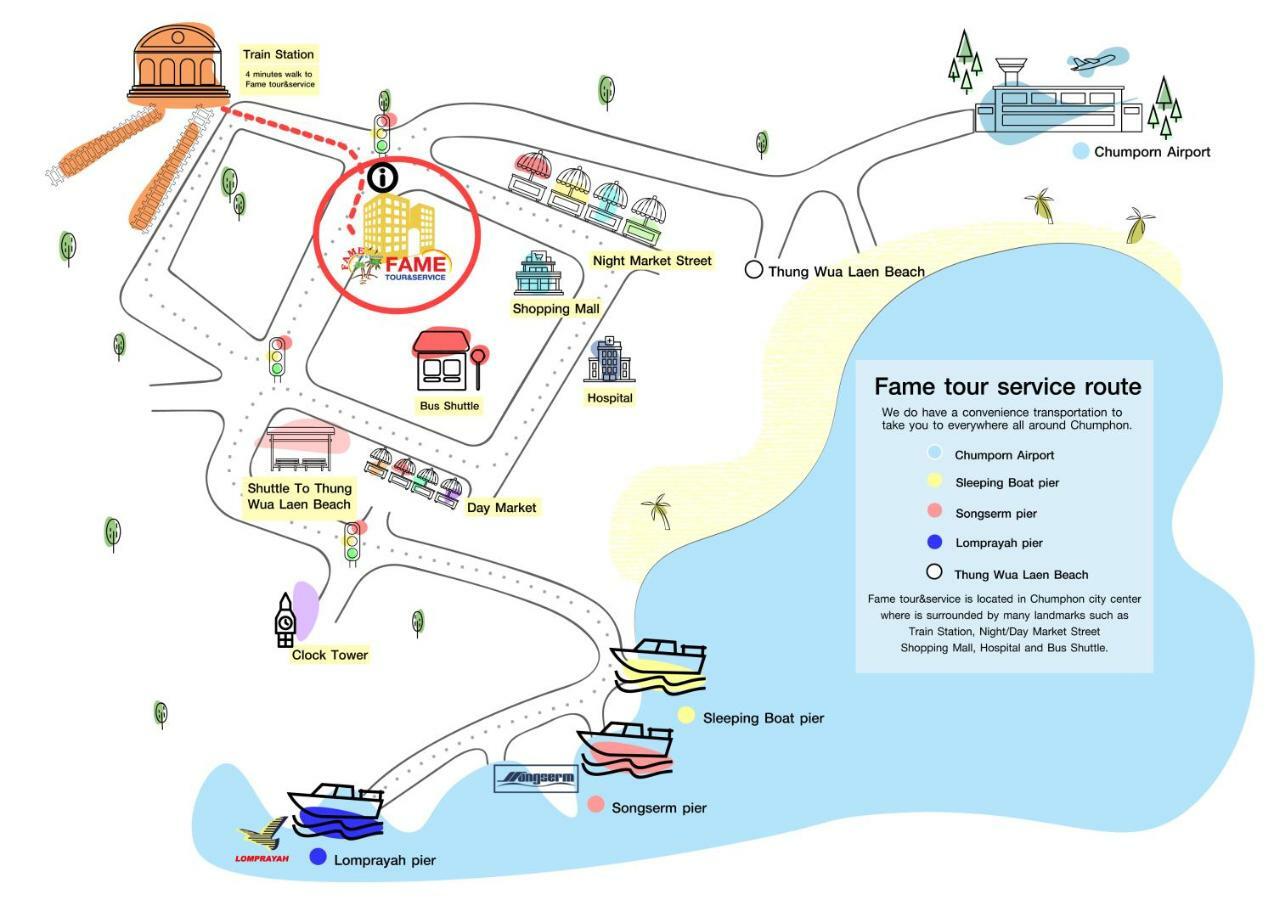 Fame Guesthouse Chumphon Εξωτερικό φωτογραφία